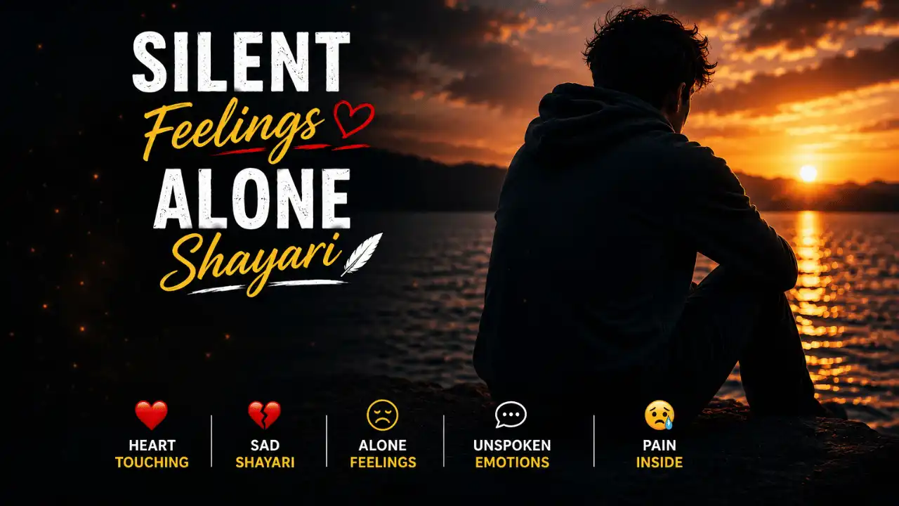Silent Feelings Alone Shayari